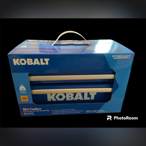 Kobalt mini tool box blue -brand new - Picture 3 of 4